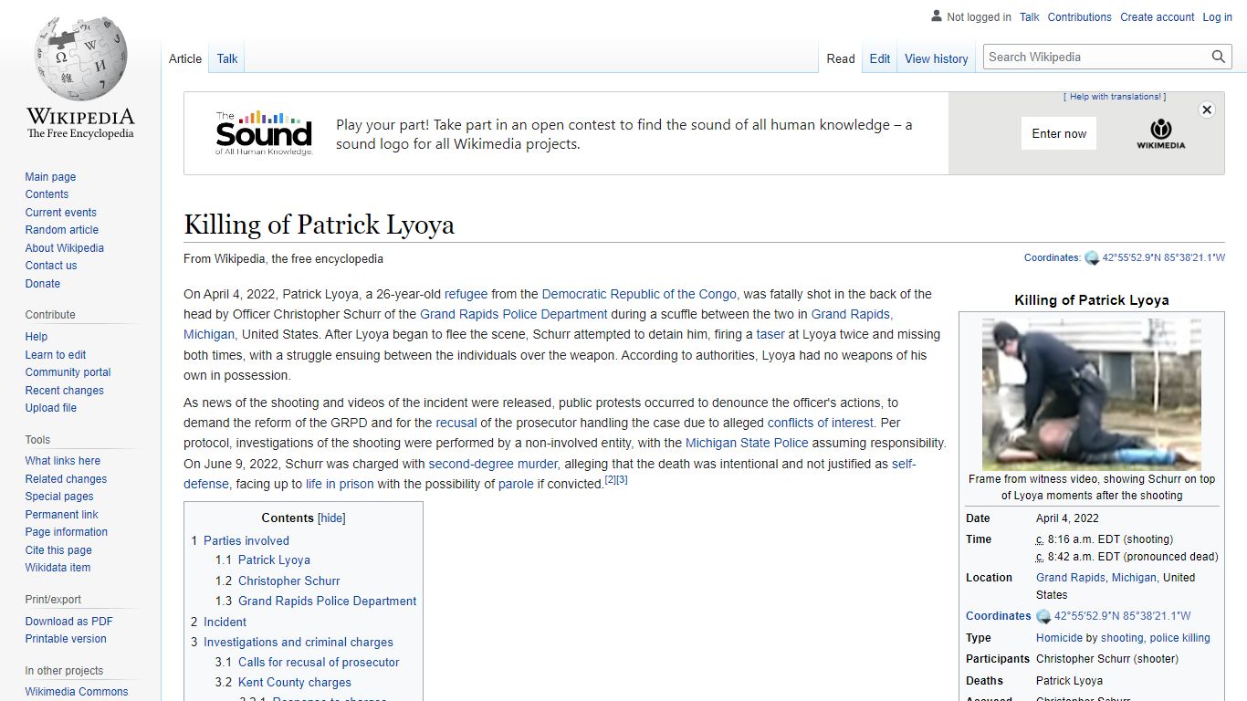 Killing of Patrick Lyoya - Wikipedia